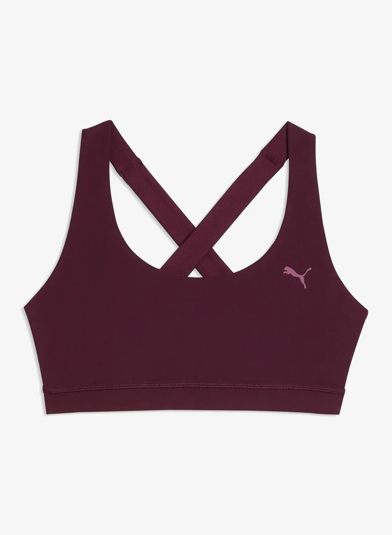 Puma Ruby Noir Cloudspun Mid Support Bra for Women | Best Price UAE