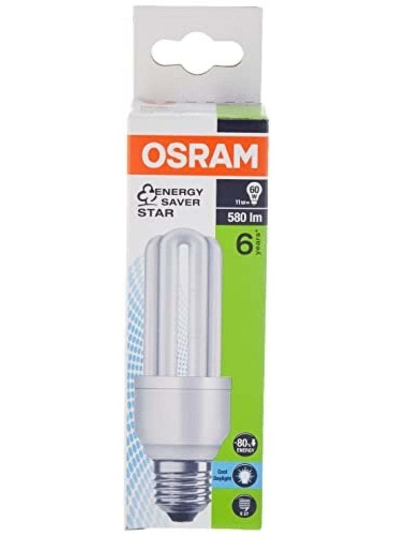 Osram Dulux Star 11W/865 Energy-Saving Lamp, 220-240V E27 Base, Daylight White – Energy-Saving Bulb - Image 4