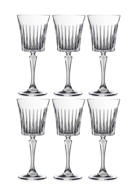 Set Of 6 Cups Medium 313 Ml Crystal - Timeless