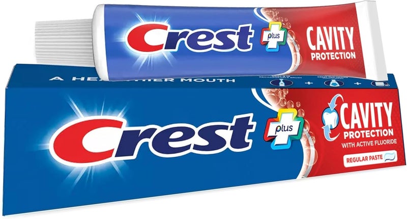 Crest Cavity Protection Fluoride Toothpaste, Regular Paste, 8.2 Ounce (Pack of 3) - Image 4