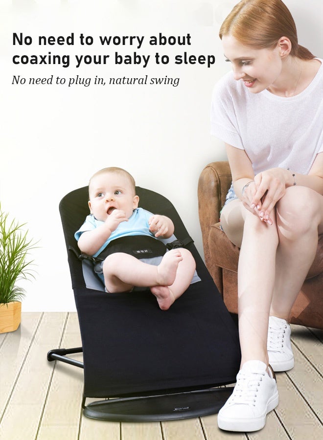 سرير أطفال قابل للطي الأكثر مبيعًا، كرسي هزاز للأطفال، مهد أطفال، أرجوحة أطفال - Image 2