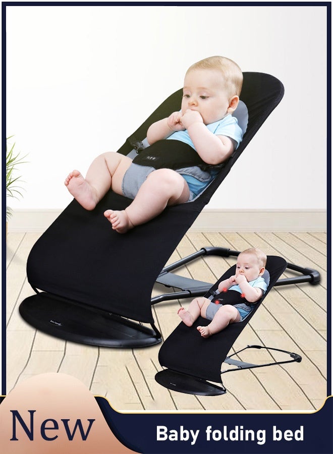 سرير أطفال قابل للطي الأكثر مبيعًا، كرسي هزاز للأطفال، مهد أطفال، أرجوحة أطفال - Image 1