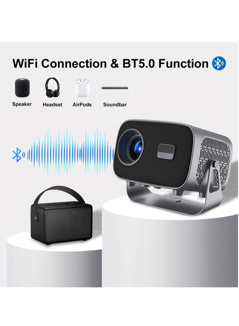 A10 projector - High-definition 4K home entertainment portable projector for Android 13 - Compact mini pan-tilt projector - Image 3