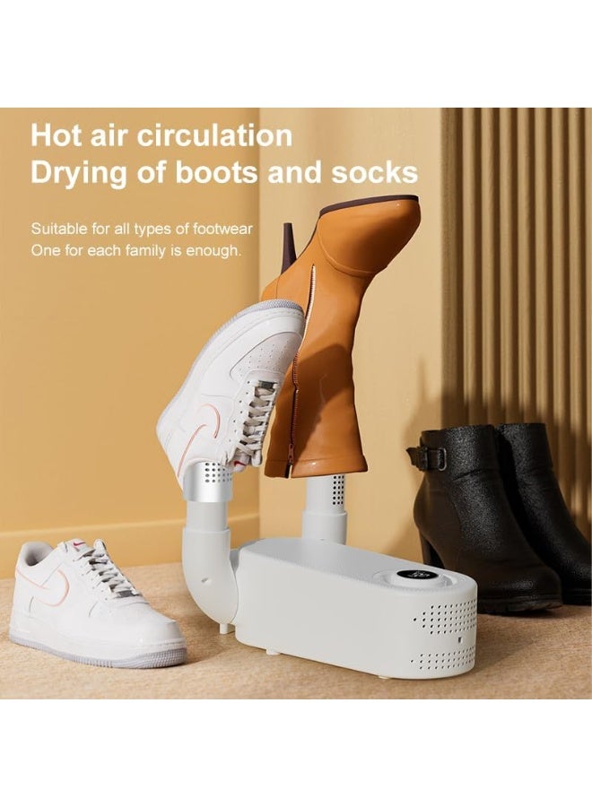 Shoe Dryer Boot Dryer, Shoe Dryer with Heat Blower, Glove Dryer & Boot Warmer, 90° Adjustable Dry Rack, Telescopic Bendable Dry Ports - Image 1