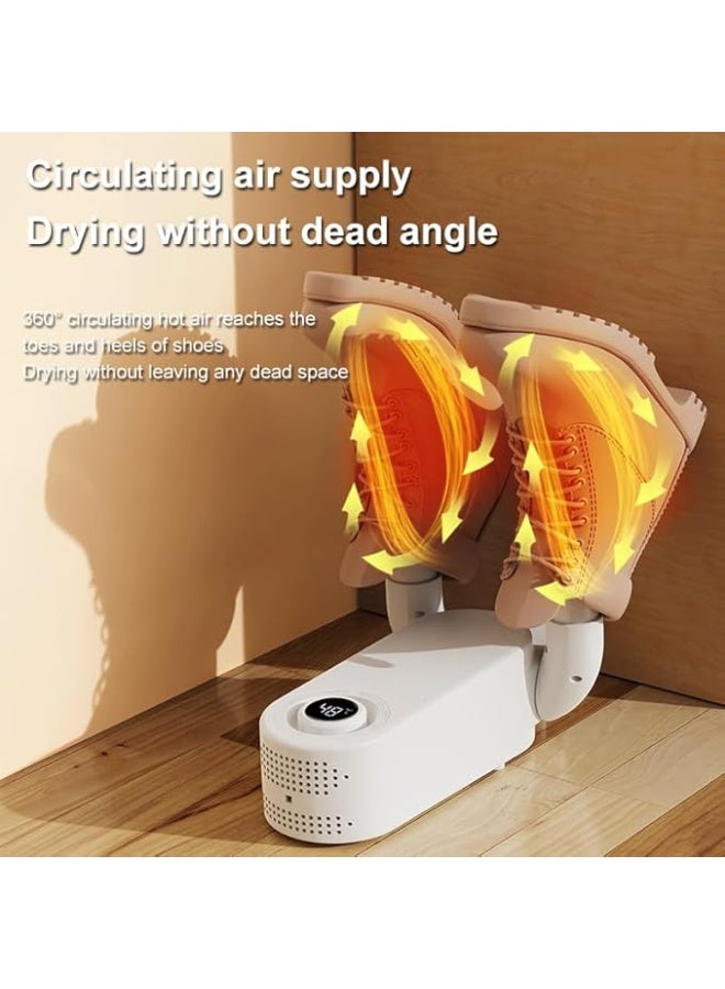 Shoe Dryer Boot Dryer, Shoe Dryer with Heat Blower, Glove Dryer & Boot Warmer, 90° Adjustable Dry Rack, Telescopic Bendable Dry Ports - Image 4