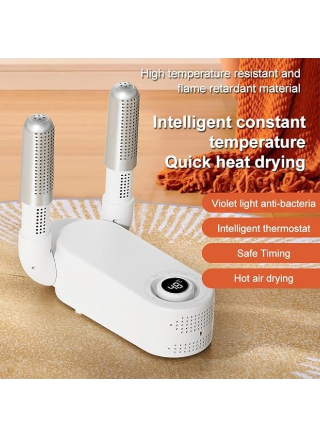 Shoe Dryer Boot Dryer, Shoe Dryer with Heat Blower, Glove Dryer & Boot Warmer, 90° Adjustable Dry Rack, Telescopic Bendable Dry Ports - Image 5
