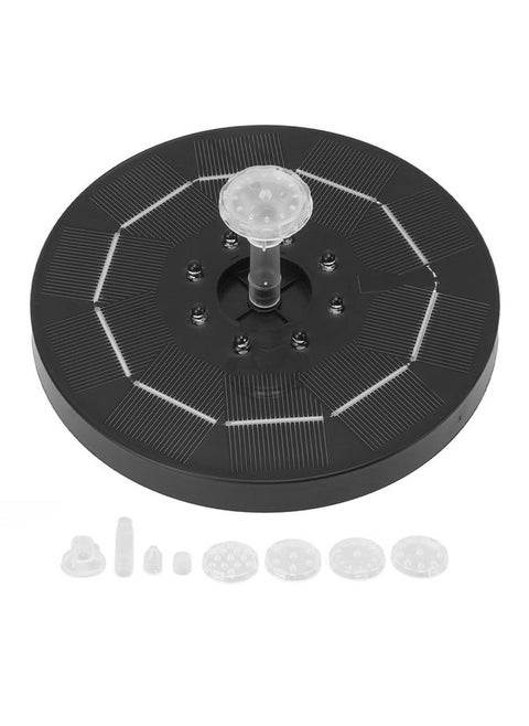 Solar Fountain 3W 100cm Lift 50cm Spray Height Solar Powered Bird Bath Fountain with Colorful Lights
