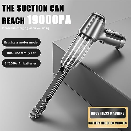 ZORBES® Electric Compressed Air Duster, 19000PA Handheld Cordless Air Duster, 120W 35500RPM Car Vacuum Cleaner & Multi Nozzle 4000mAh Cordless Air Blower Dust Cleaner for Computer Keyboard Duster - Image 5