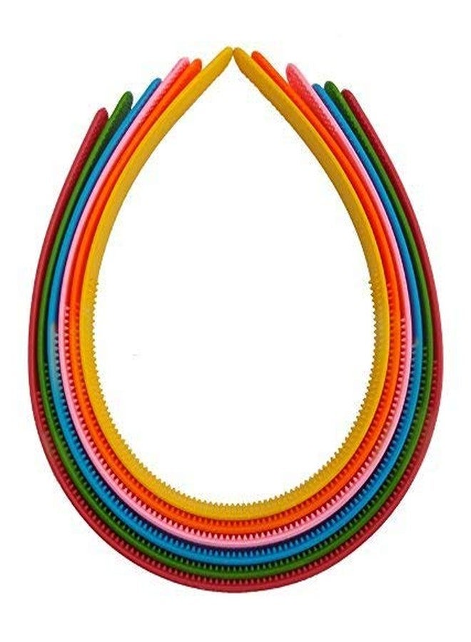 Drishti® Plastic Hair Bands for Girls & Women Set Of 12 Multicolor - Image 5