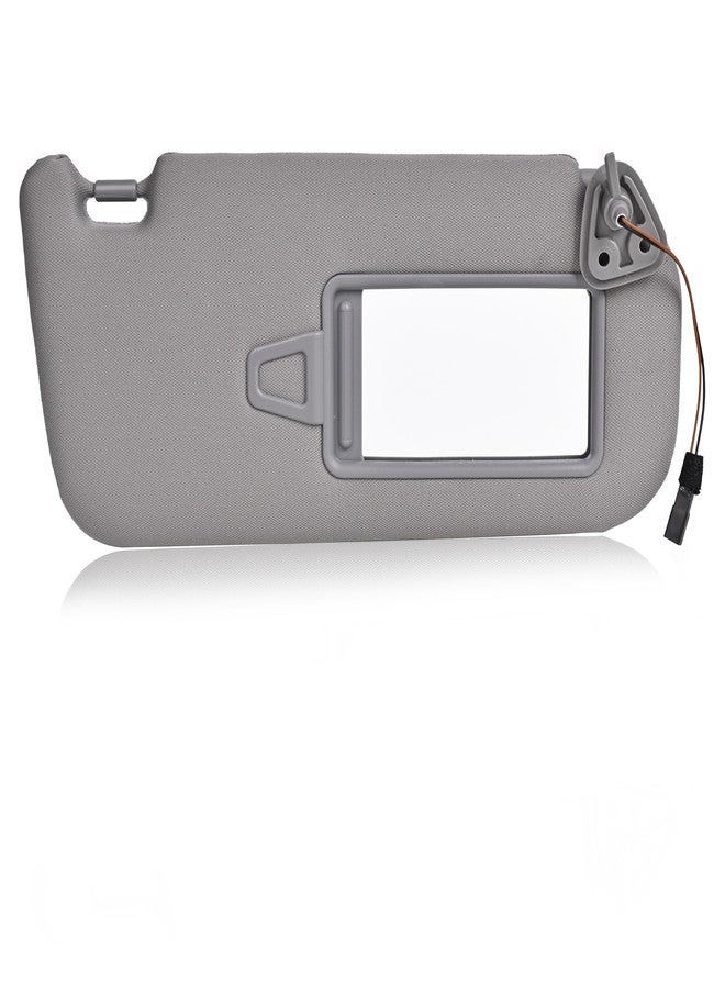 EKLN Elantra Sun Visor US Version Right Passenger Side Fit for 2007-2010 Hyundai Elantra Replace OE# 852022H0208M Gray Fabric (Right Passenger Side) - Image 1