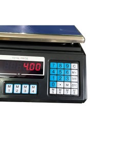 Sharpdo Electronic Price Computing Scales , 40kg , Black Electricity and internal battery  - Image 4