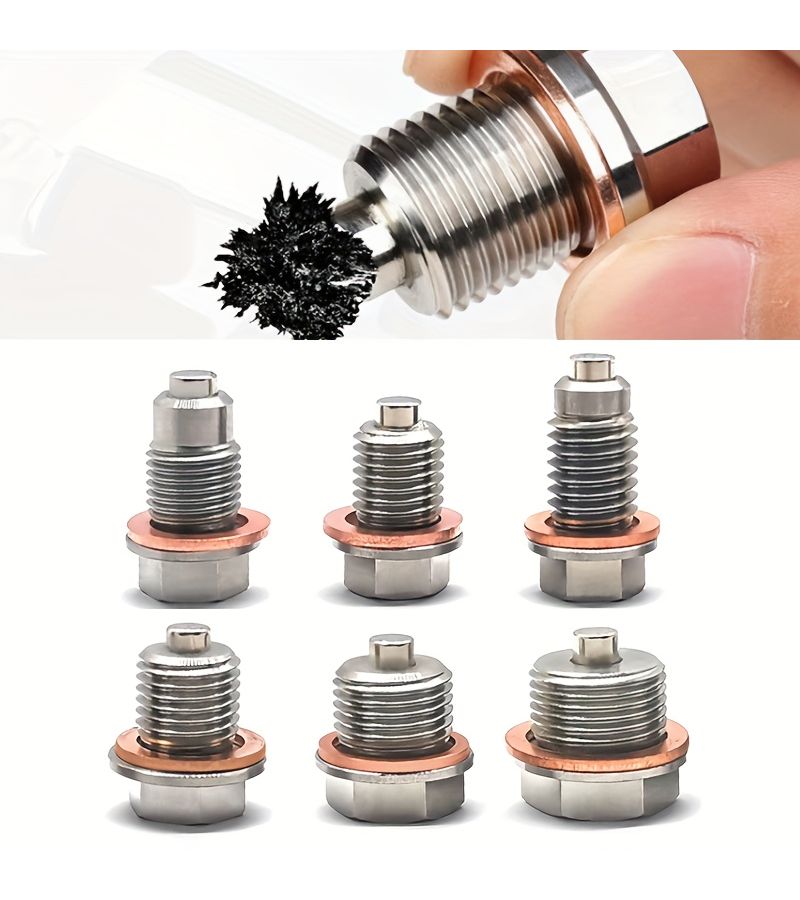 Stainless Steel Magnetic Drain Plug M12x1.5 Oil Pan Screw Gearbox Bolt - Image 2