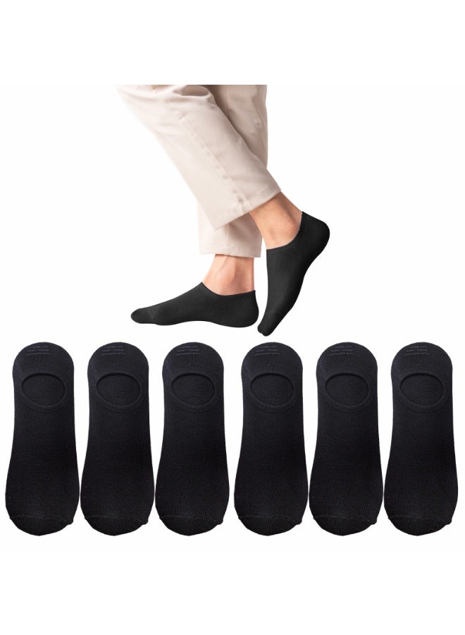6Pairs Unisex No Show Socks Low Cut Invisible Summer Non-Slip Liner Socks - Image 1