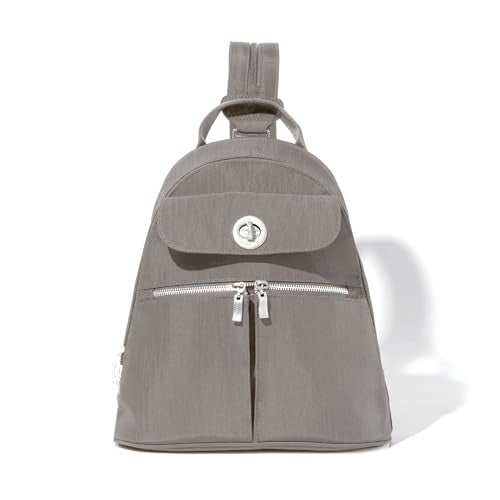 Baggallini Naples Convertible Backpack - Travel Sling Crossbody - 12" Nylon Handbag w/RFID & Padded Tablet Sleeve - Image 1