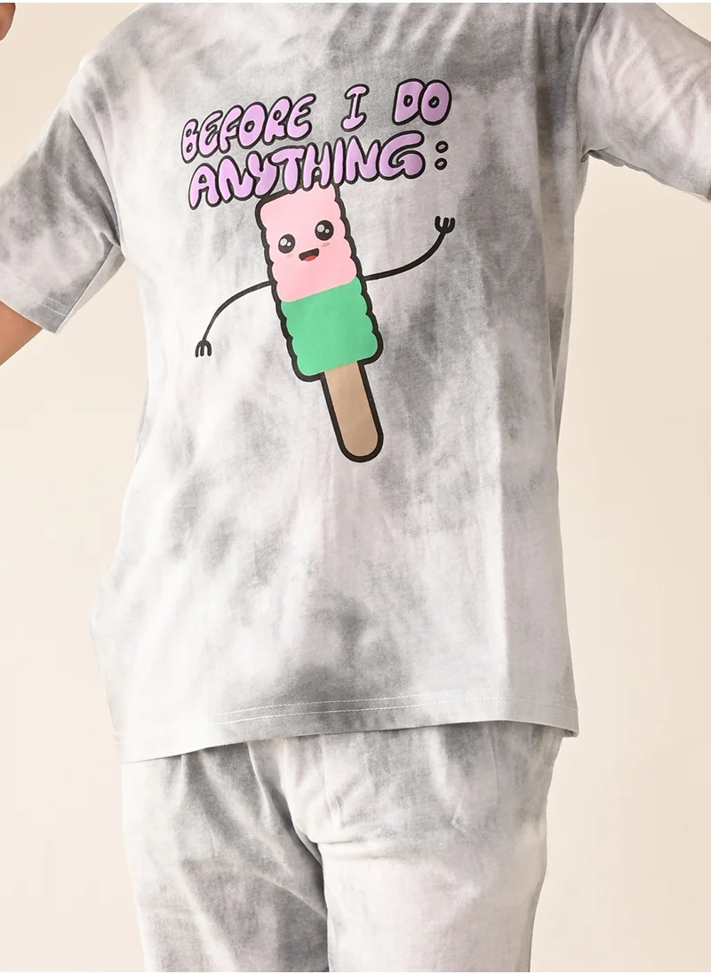LILPICKS Funky Printed T-shirt with Jogger Set