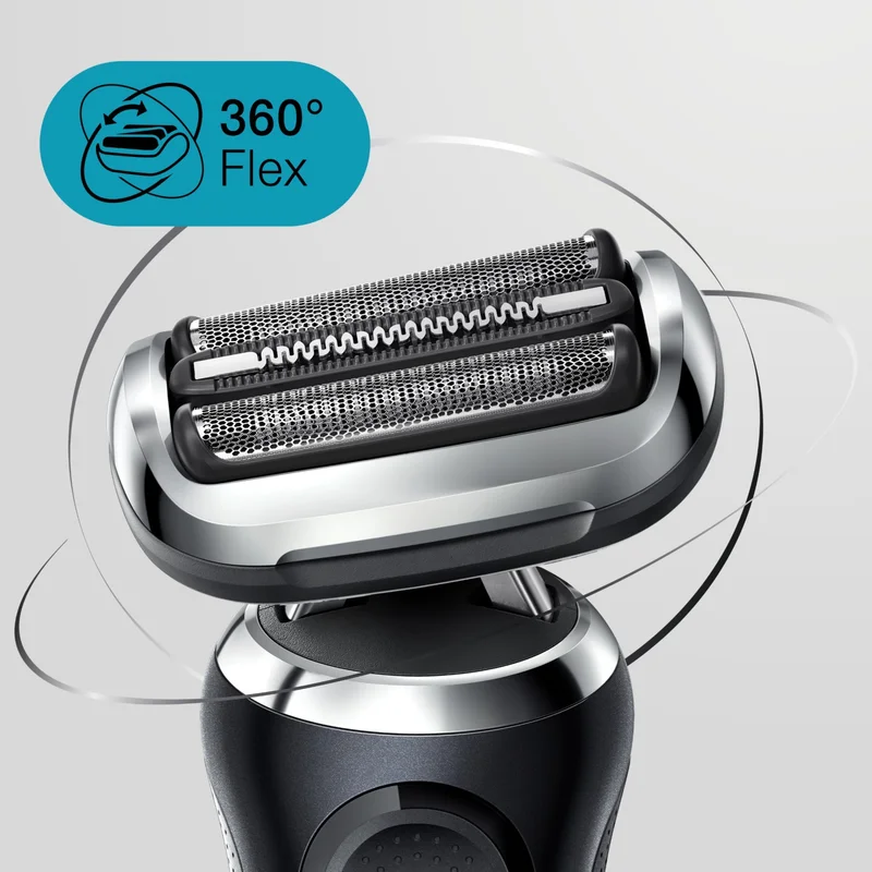 BRAUN Series 7 N1200s Cordless Shaver - AutoSence - 360° Flex - EasyClick Wet & Dry