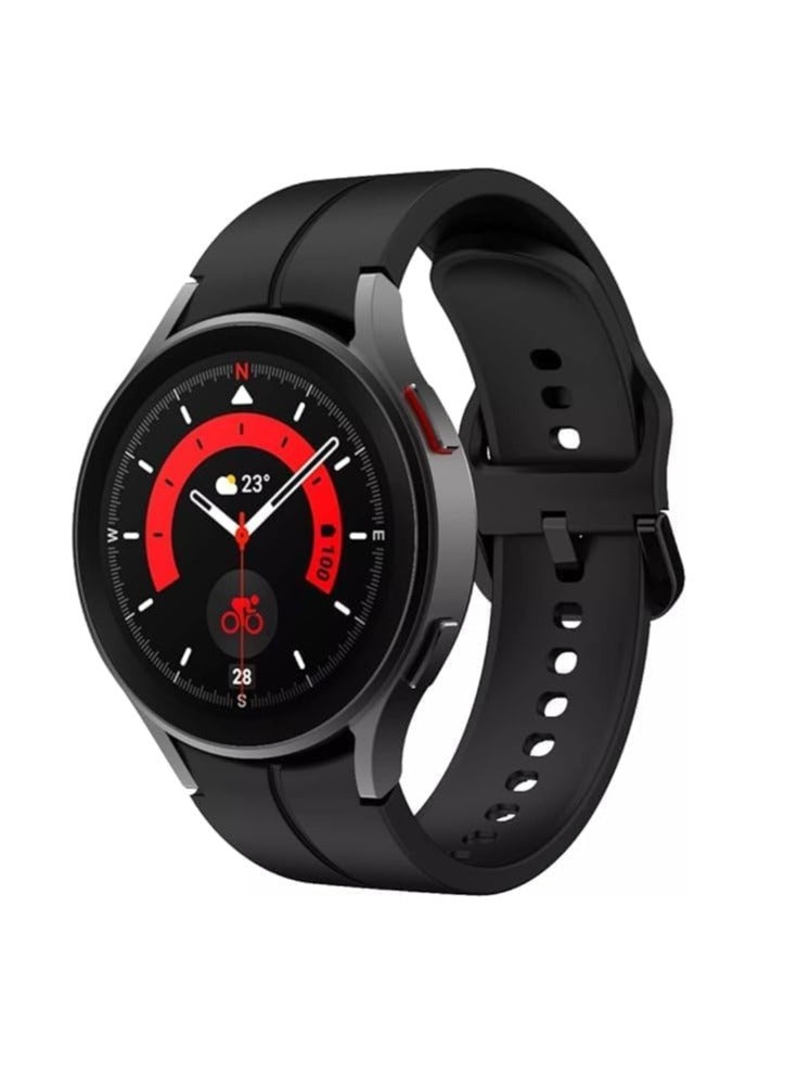 Compatible with Watch 4/5/6/7 40mm/44mm Watch 6 Classic 43mm 47mm/5 Pro 45mm/ Watch 4 Classic 42mm/46mm Silicone Watch Band with Metal Buckle