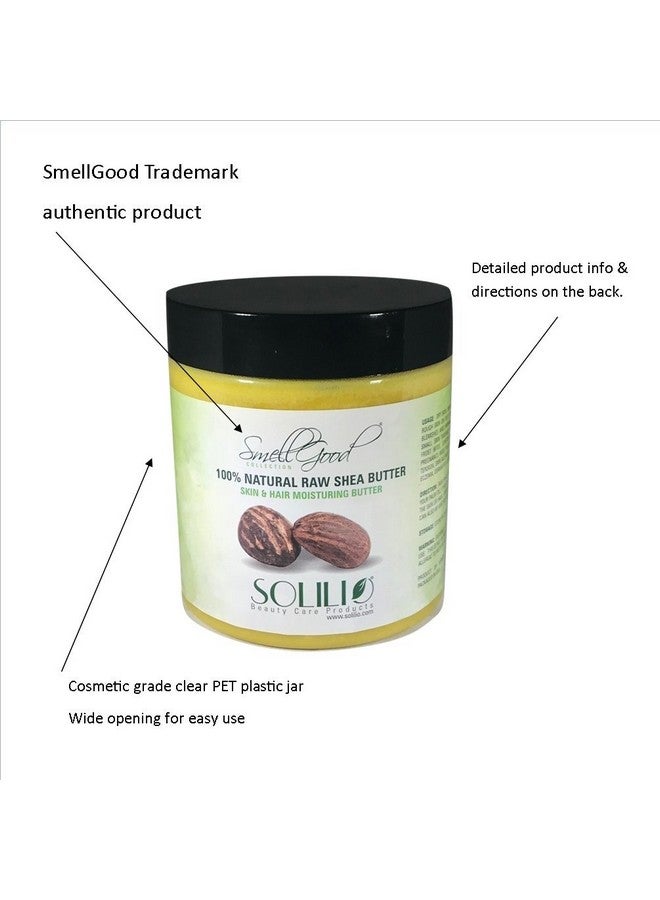 smellgood African Shea Butter Pure Raw Unrefined Ivory **Doubled Filtered** (16Oz) - Image 2