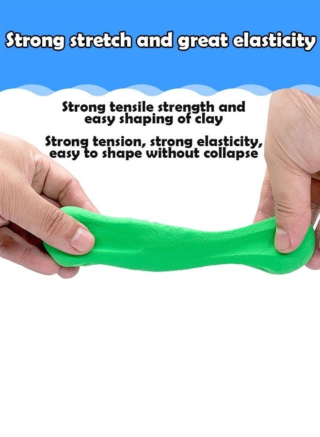 إن كي أكس طقم صلصال ملون خفيف للغاية مكون من 72 قطعة مع 6 سكاكين بلاستيكية - مجموعة كاملة لصناعة الطين الفنية - Image 3