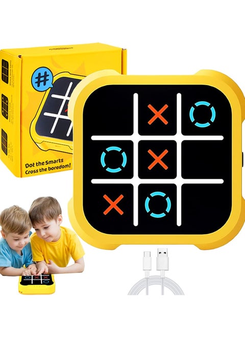 3 in 1 Electronic Handheld Puzzle Game Console, Tic Tac Toe Bolt Game Travel Tic Tac Toys, Fidget Toys for Kids and Adults, Educational Travel Games Family Game Improve Memory and Concentration