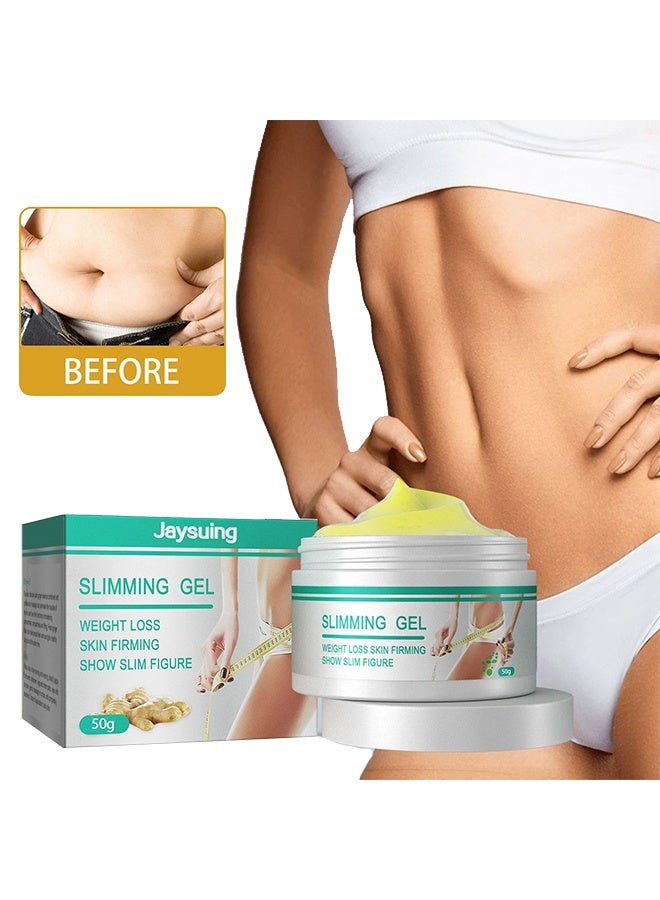 جايسوينغ جل التخسيس ، كريم حرق الدهون بالزنجبيل ، جل تدليك مرطب لشد البشرة لفقدان الوزن للسيلوليت ، مهدئ ، استرخاء ، شد وتخسيس (50 جم) - Image 1