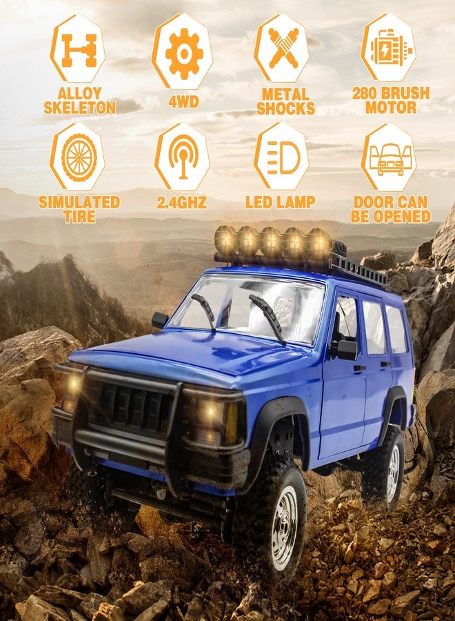 Fistone 1:12 Scale Remote Control Car, RC Rock Crawler, 2.4Ghz 4WD Off-Road Remote Control Truck with LED Light, All Terrains Climbing Vehicle, Waterproof Outdoor RC Car Kids Age 8-12 Adults Gifts - Image 2