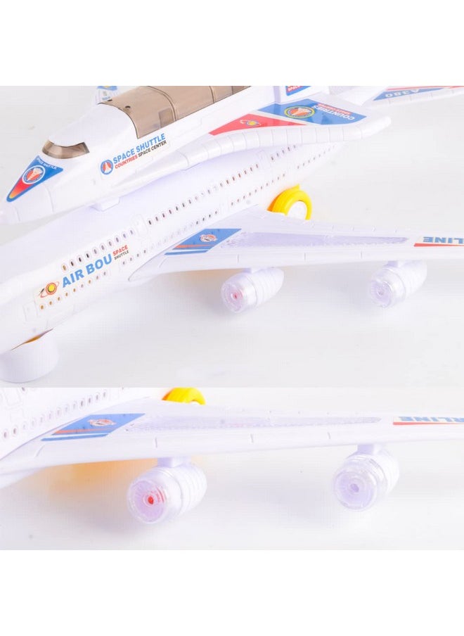 Liberty imports - Electric Airplane Space Shuttle Carrier Transporter Bump And Go Kids Action Toy Big Model Jumbo Jet With Flashing 3D Lights And Realistic Aircraft Plane Sounds - Image 1