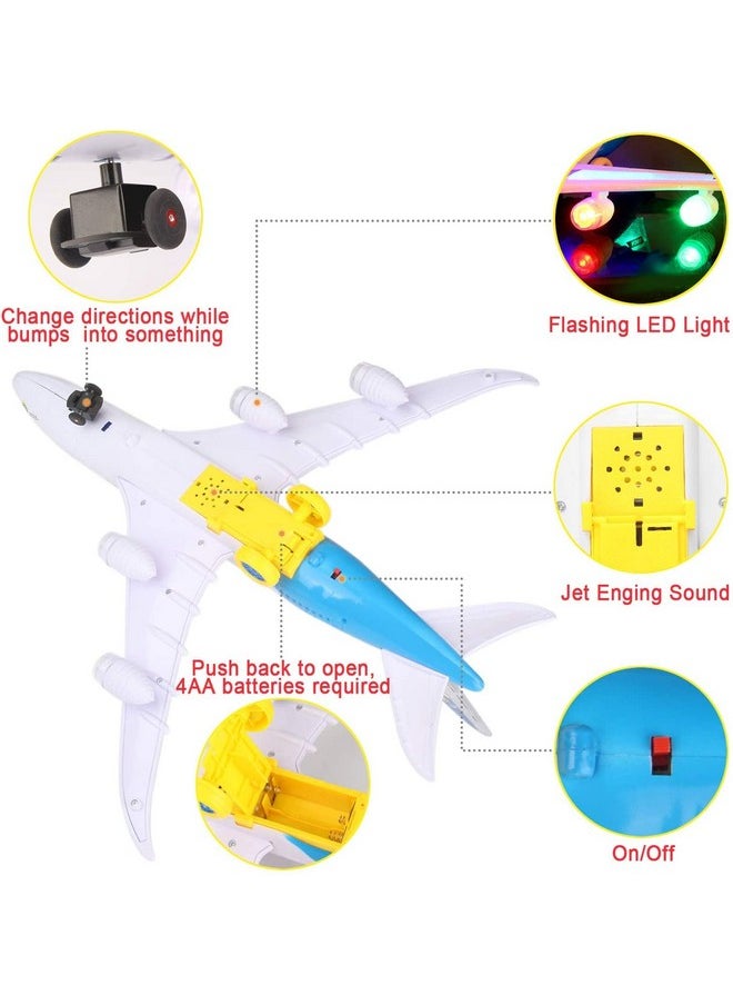Liberty imports - Electric Airplane Space Shuttle Carrier Transporter Bump And Go Kids Action Toy Big Model Jumbo Jet With Flashing 3D Lights And Realistic Aircraft Plane Sounds - Image 1