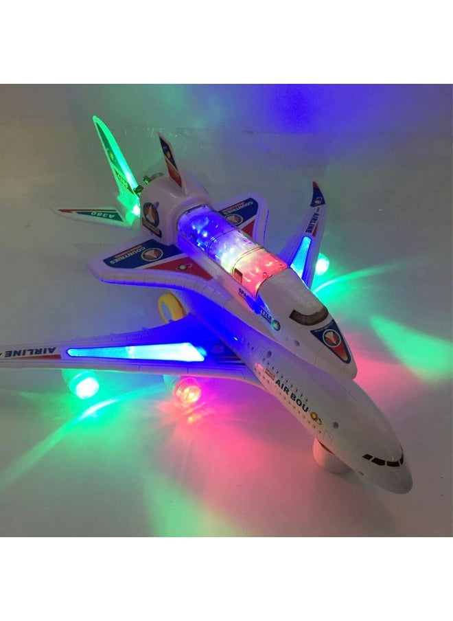 Liberty imports - Electric Airplane Space Shuttle Carrier Transporter Bump And Go Kids Action Toy Big Model Jumbo Jet With Flashing 3D Lights And Realistic Aircraft Plane Sounds - Image 1