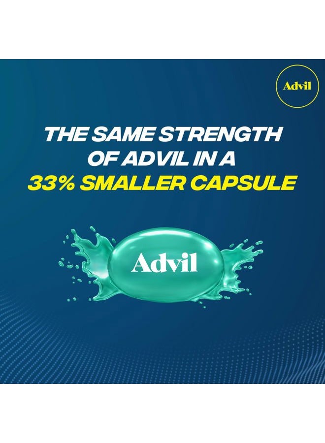 Advil Liqui-Gels minis Pain Reliever and Fever Reducer, Pain Medicine for Adults with Ibuprofen 200mg for Pain Relief - 8 Liquid Filled Capsules - Image 5