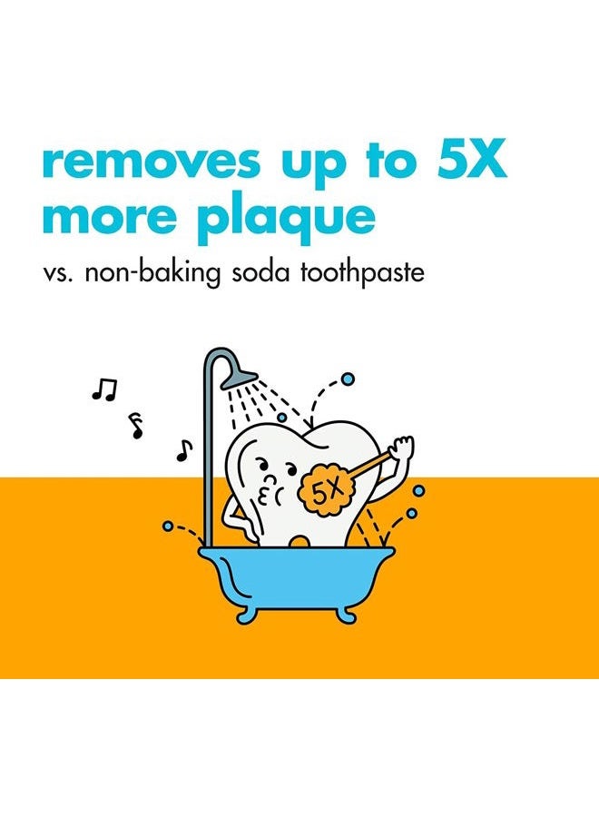 Arm & Hammer معجون أسنان ARM & HAMMER PeroxiCare للتحكم في الجير مع بيكربونات الصوديوم وبيروكسيد الهيدروجين، نكهة النعناع المنعش 6 أونصات (عبوة من 2) - Image 5