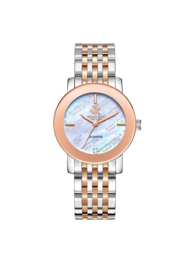 BEVERLY HILLS POLO CLUB - Women Analog Mother of Pearl Dial Watch - BP3670C.520 - Image 1