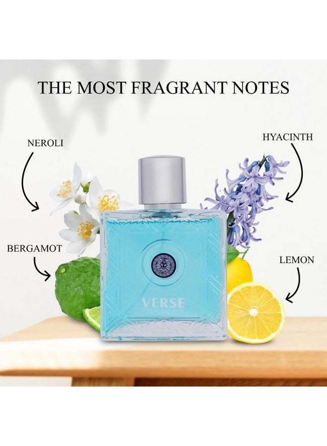 NovoGlow NovoGlow Verse Pour Homme Eau De Parfum Spray for Men Long Lasting Citrusy Floral & Masculine Fragrance Smell Fresh All Day Long Gift for Men for All Occasions  - Image 2