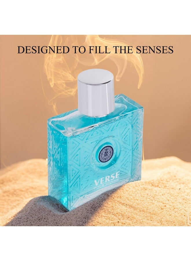 NovoGlow NovoGlow Verse Pour Homme Eau De Parfum Spray for Men Long Lasting Citrusy Floral & Masculine Fragrance Smell Fresh All Day Long Gift for Men for All Occasions  - Image 3