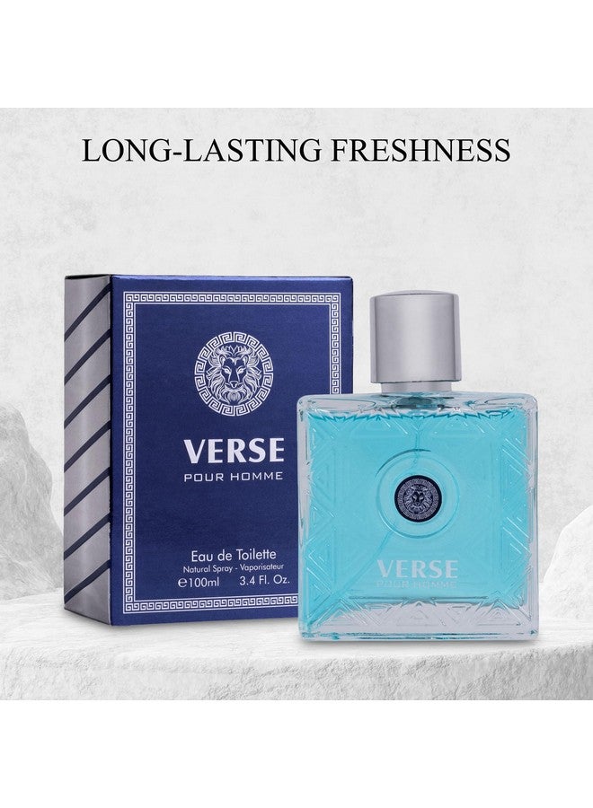 NovoGlow NovoGlow Verse Pour Homme Eau De Parfum Spray for Men Long Lasting Citrusy Floral & Masculine Fragrance Smell Fresh All Day Long Gift for Men for All Occasions  - Image 4