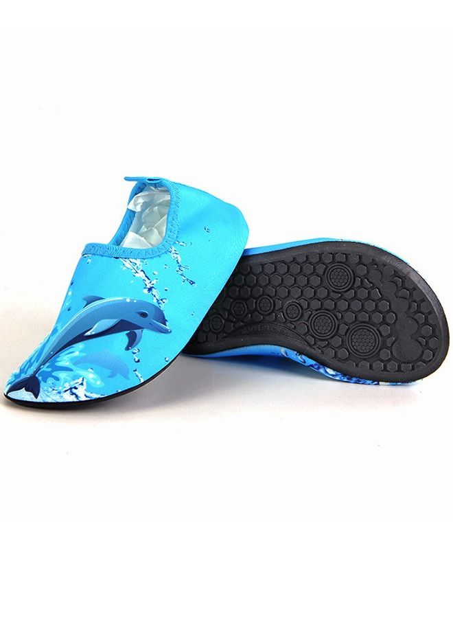 HomarKet Water Shoes Kids Swim Pool Beach Aqua Socks Quick-Dry Barefoot Outdoor Surf Yoga Exercise Shoes Star Sky Blue Whale Shoes  - Image 2