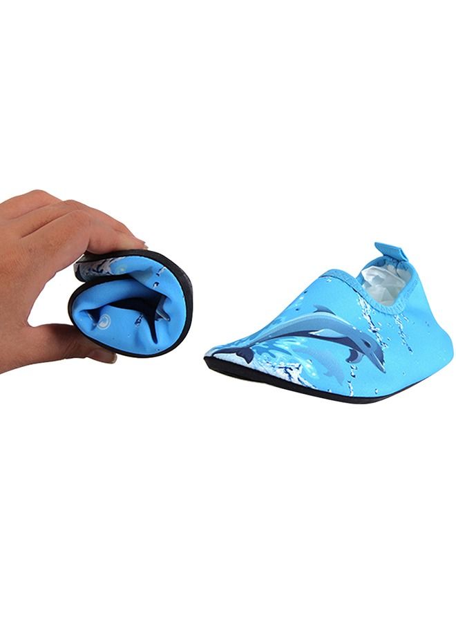 HomarKet Water Shoes Kids Swim Pool Beach Aqua Socks Quick-Dry Barefoot Outdoor Surf Yoga Exercise Shoes Star Sky Blue Whale Shoes  - Image 3