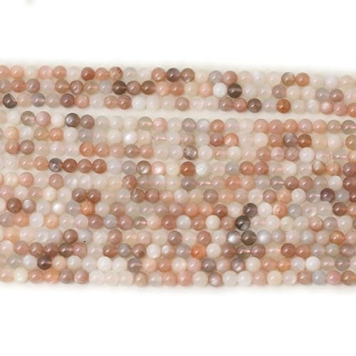CHEAVIAN 60PCS 6mm Natural Rainbow Moonstone Stone Gemstone Round Loose Beads for Jewelry Making 1 Strand 15" - Image 4
