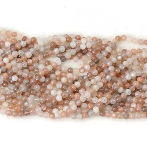 CHEAVIAN 60PCS 6mm Natural Rainbow Moonstone Stone Gemstone Round Loose Beads for Jewelry Making 1 Strand 15" - Image 5