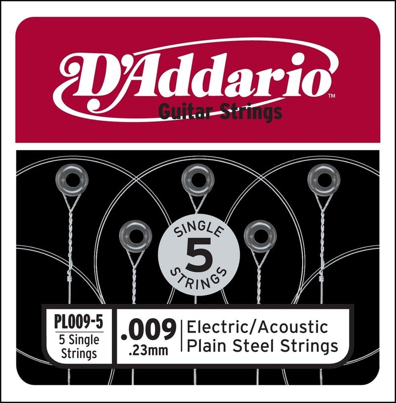 أوتار جيتار فولاذية عادية D'Addario PL009-5