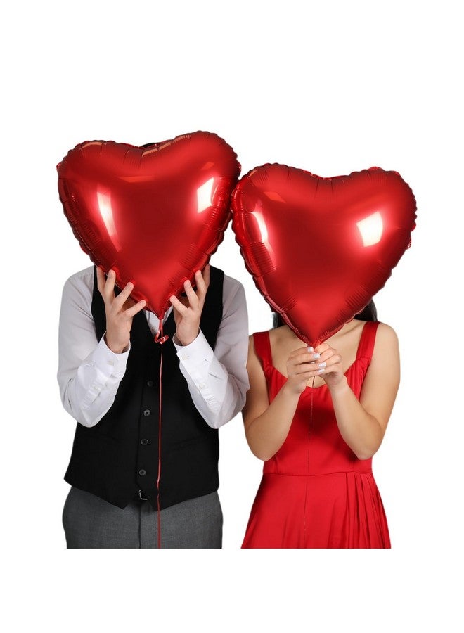 BBPOOL 12Pcs Red Heart Balloons, 18 Inch, Love Balloons for Valentine's Day, Wedding, Birthday Decorations - Image 3