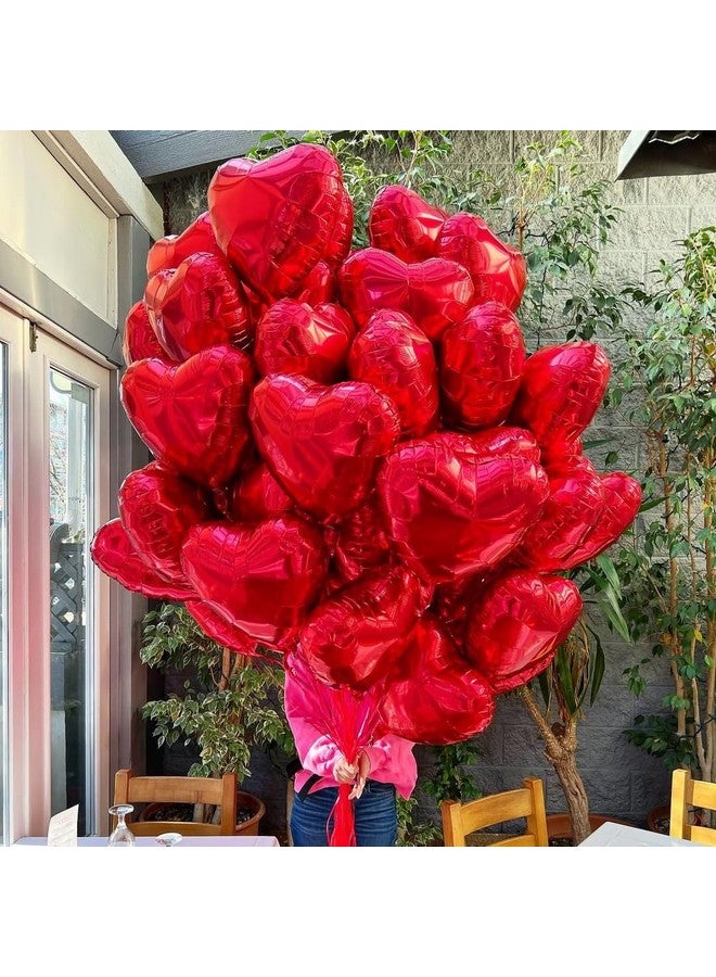 BBPOOL 12Pcs Red Heart Balloons, 18 Inch, Love Balloons for Valentine's Day, Wedding, Birthday Decorations - Image 5