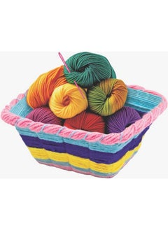 RATNA'S RATNA'S Weaving Art DIY Kit Crafting Stylish Basket Art & Craft Learning Toys for Kids Ages 6+  - Image 3