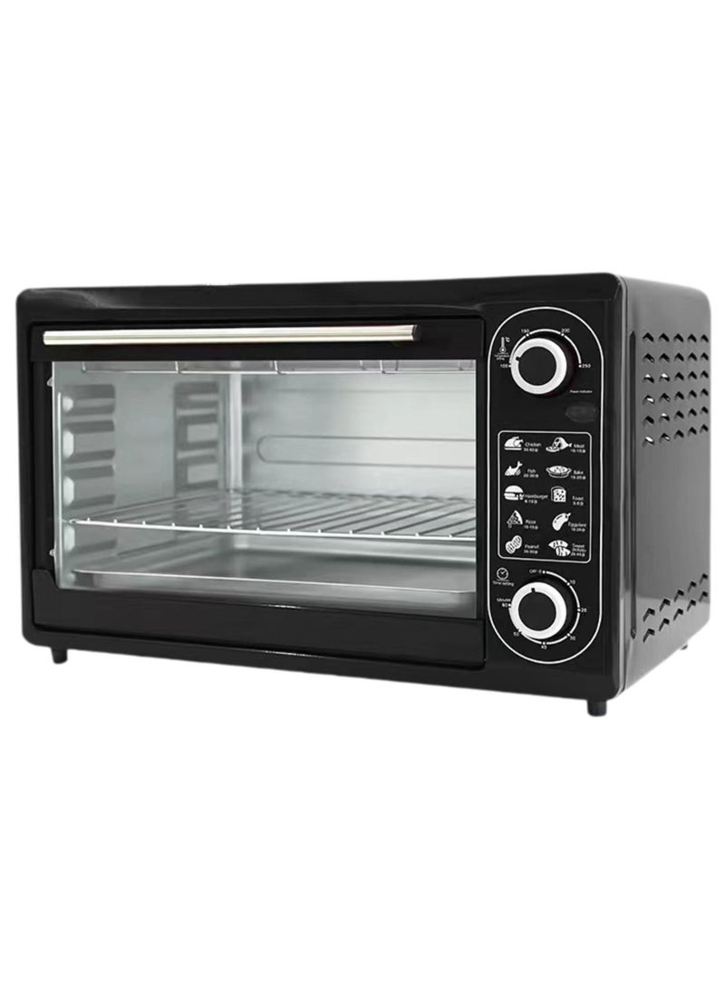 بريمو بلس فرن رقمي يعمل باللمس سعة 48 لتر و قوة 2000 واط , متعدد الوظائف مصنوع من الفولاذ المقاوم للصدأ، مزود بمؤقت - تحميص - خبز - شواء، 10 أوضاع قابلة للبرمجة، طهي بالبخار، خبز، شواء وإعادة تسخين - مزود بوظيفة مشواة قوية مع صينية للفتات - Image 1