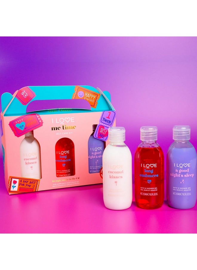 I LOVE Me Time Pamper Pack Self Care Kit At Home Spa Kit With Shower Gel And Body Souffle Cherry Lavender And Coconut Fragrance 3 Pc  - Image 5