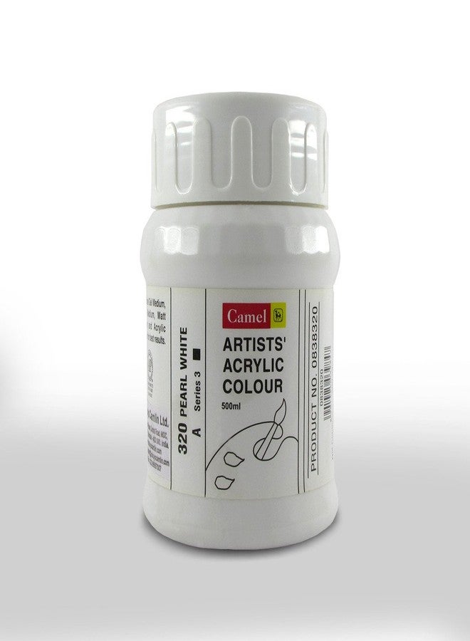 camel Camlin Kokuyo Artist Acrylic Colour 500 ml Series 3 Pearl (White)
