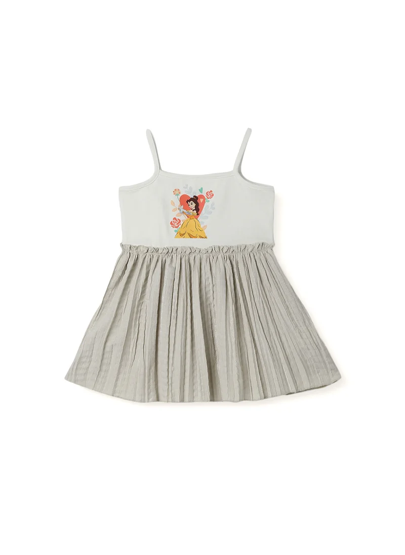 Nautinati Nautinati Girls' Poplin Mickey Mouse Embroidered Badge Dress