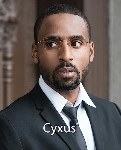 Cyxus Titanium Blue Light Glasses for Men Blue Light Blocking Eyewear Ultra Light Anti Eye Strain Rimless Eyeglasses Reduce Headache - Image 3