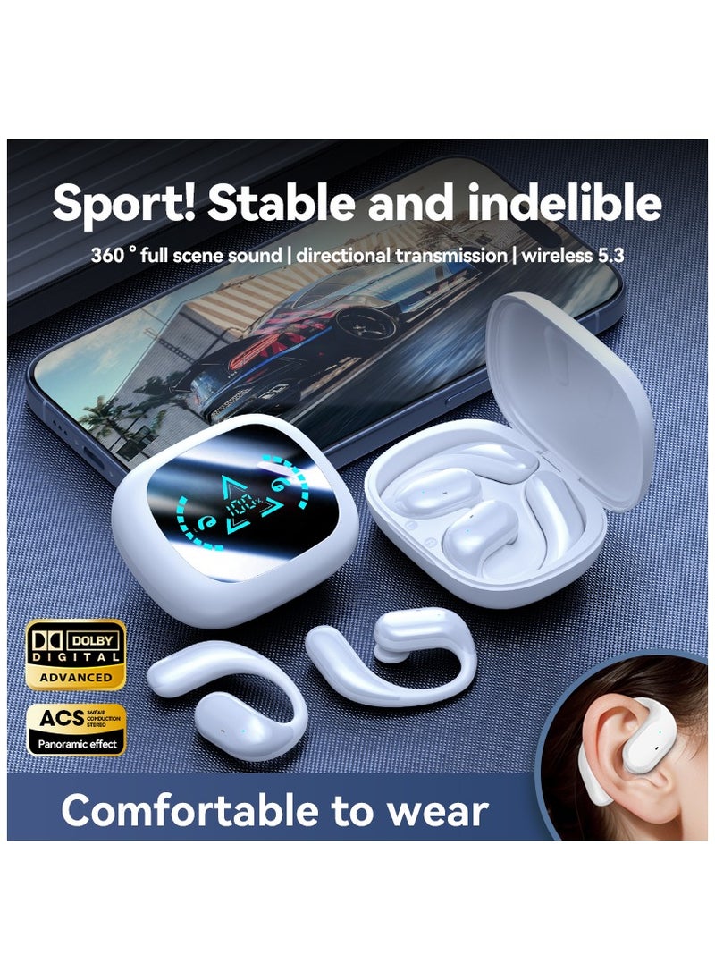 JBLTM Wireless Earbuds V5.4, 120hours standby time, Bluetooth Earbuds for Small Ear, IP5 Waterproof Running Headphones, Deep Bass, Over Ear Sport Earbuds Wireless Bluetooth Earphones for Android iOS  - Image 4