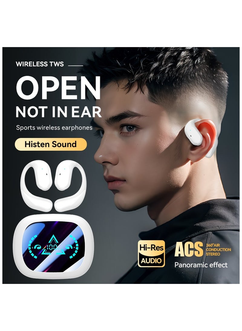JBLTM Wireless Earbuds V5.4, 120hours standby time, Bluetooth Earbuds for Small Ear, IP5 Waterproof Running Headphones, Deep Bass, Over Ear Sport Earbuds Wireless Bluetooth Earphones for Android iOS  - Image 2